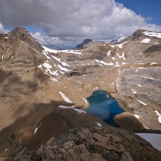 Kiwetinok Lake seen from the top of Mt. Kerr